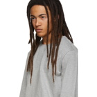 Thom Browne Grey Side Slit Relaxed Fit Long Sleeve T-Shirt