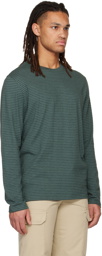 Vince Green Stripe Long Sleeve T-Shirt