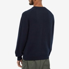 Moncler Men's Logo Crew Knit in Navy