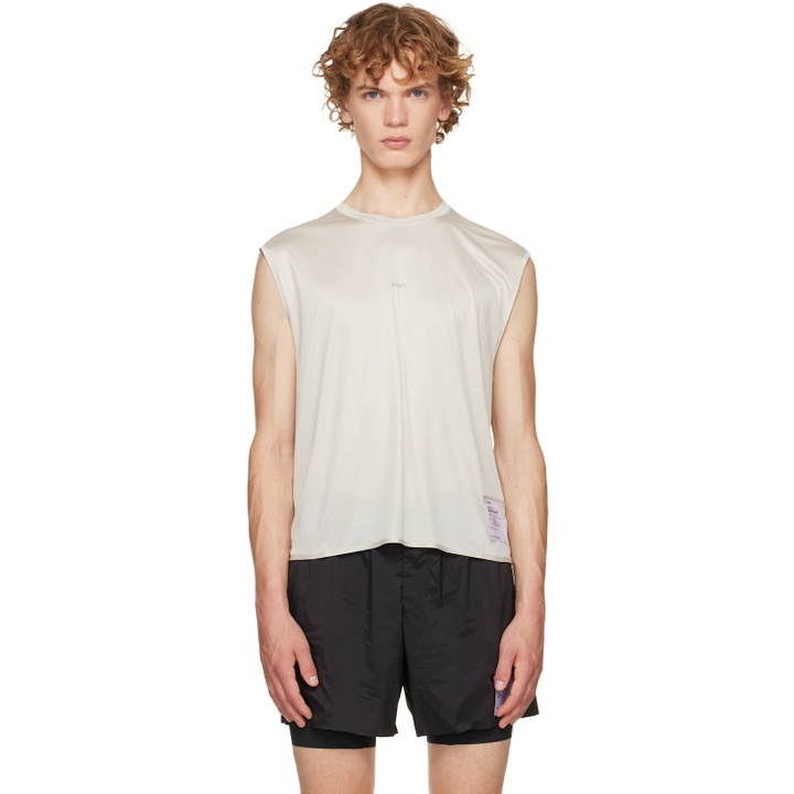Photo: Satisfy Off-White HeatCrush Muscle Running Top