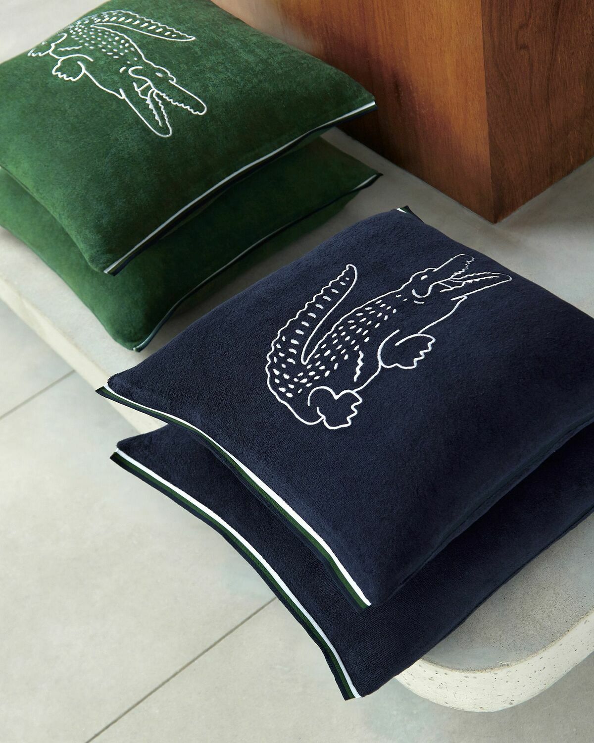 Lacoste Lbreak Cushion Cover 45 C Mx45 Cm Blue Home Deco