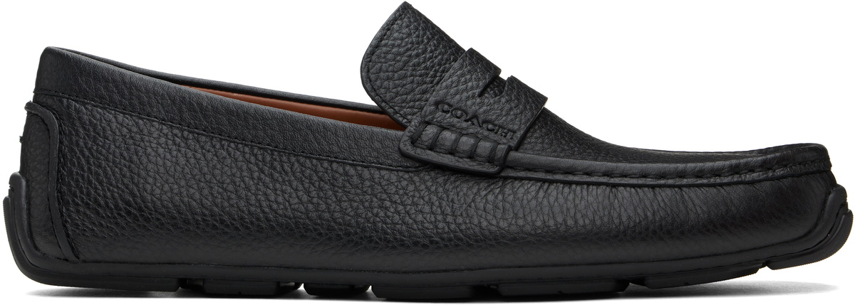 【関税込み】Coach 1941 スリッパ & ローファー Coach 1941 Black & Gray Signature Jacquard Slip-on Loafers