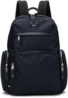 BOSS Navy Structured-Material Backpack