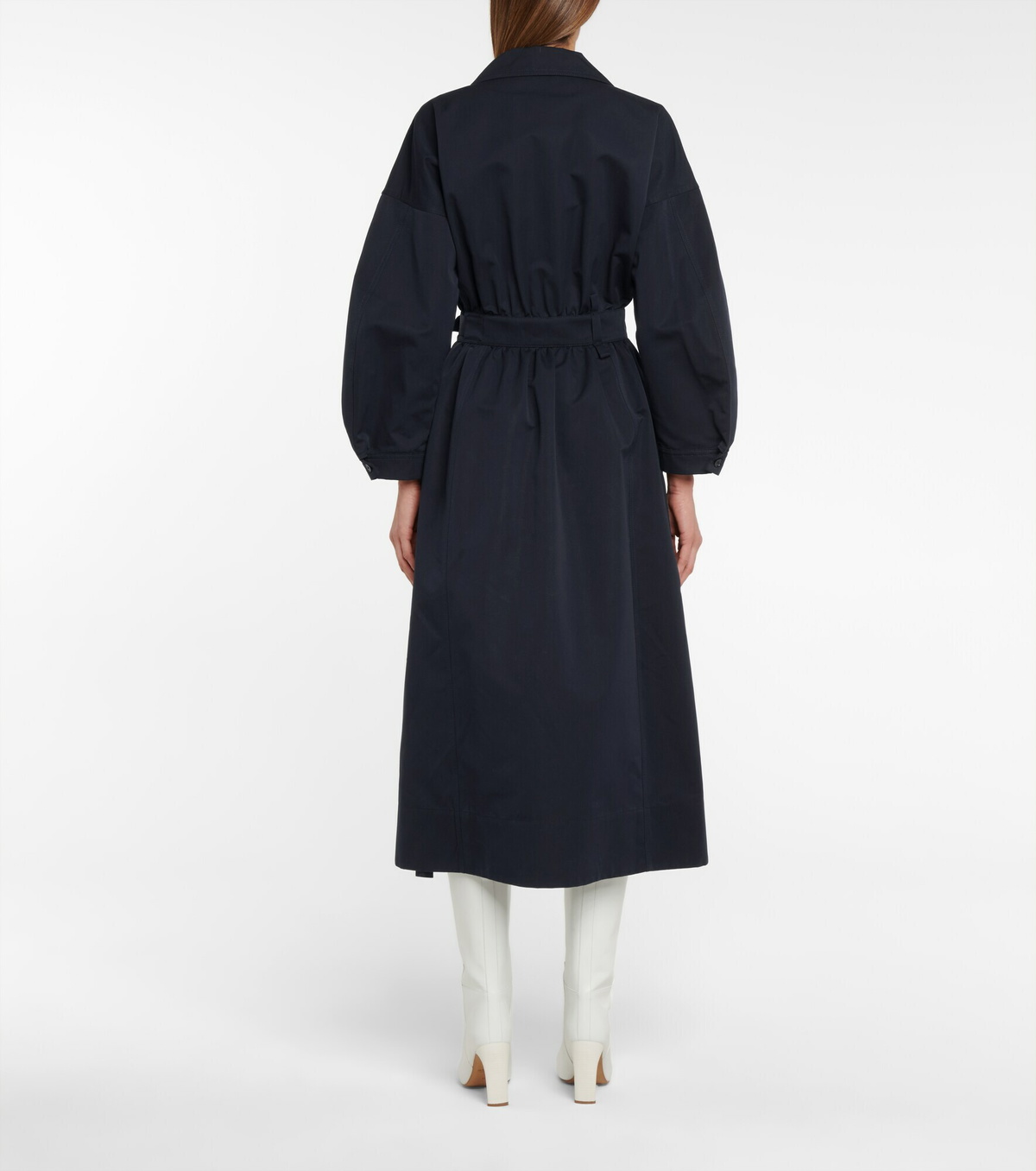 Jil Sander - Belted cotton-blend midi dress Jil Sander