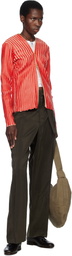 Stanley Raffington Red & Pink Plated Knit Jacket