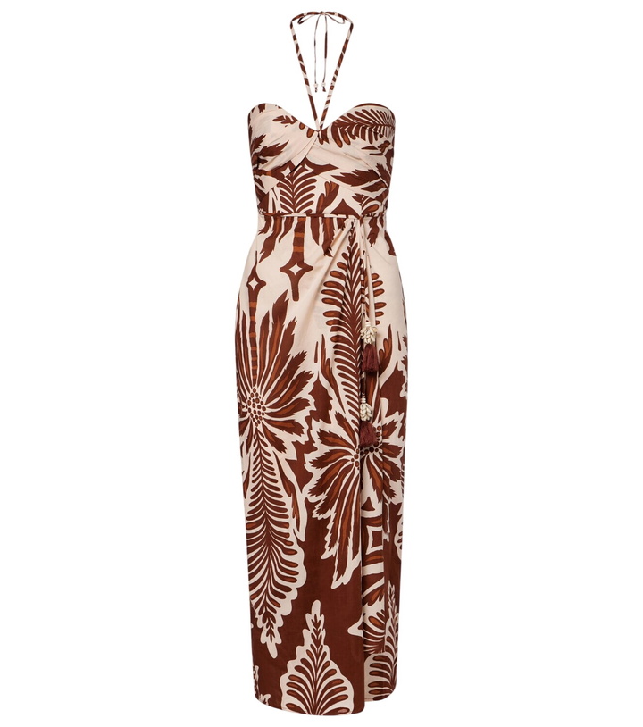 Photo: Poupette St Barth Collina printed cotton midi dress