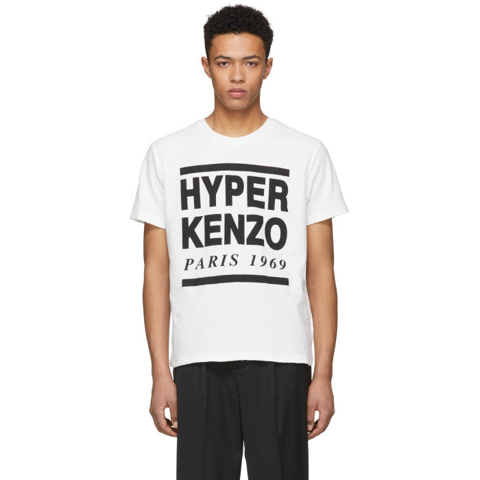 Photo: Kenzo White Terrycloth Hyper Kenzo T-Shirt 