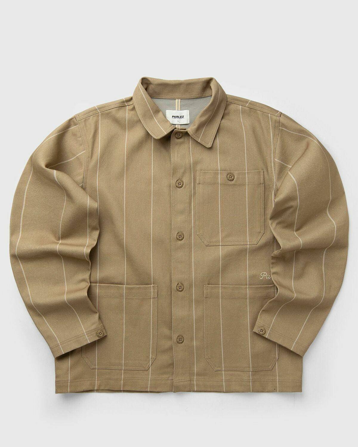 Parlez Flow Jacket Brown Mens Overshirt