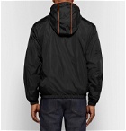 Moncler - Grimpeurs Stripe-Trimmed Nylon Hooded Jacket - Black