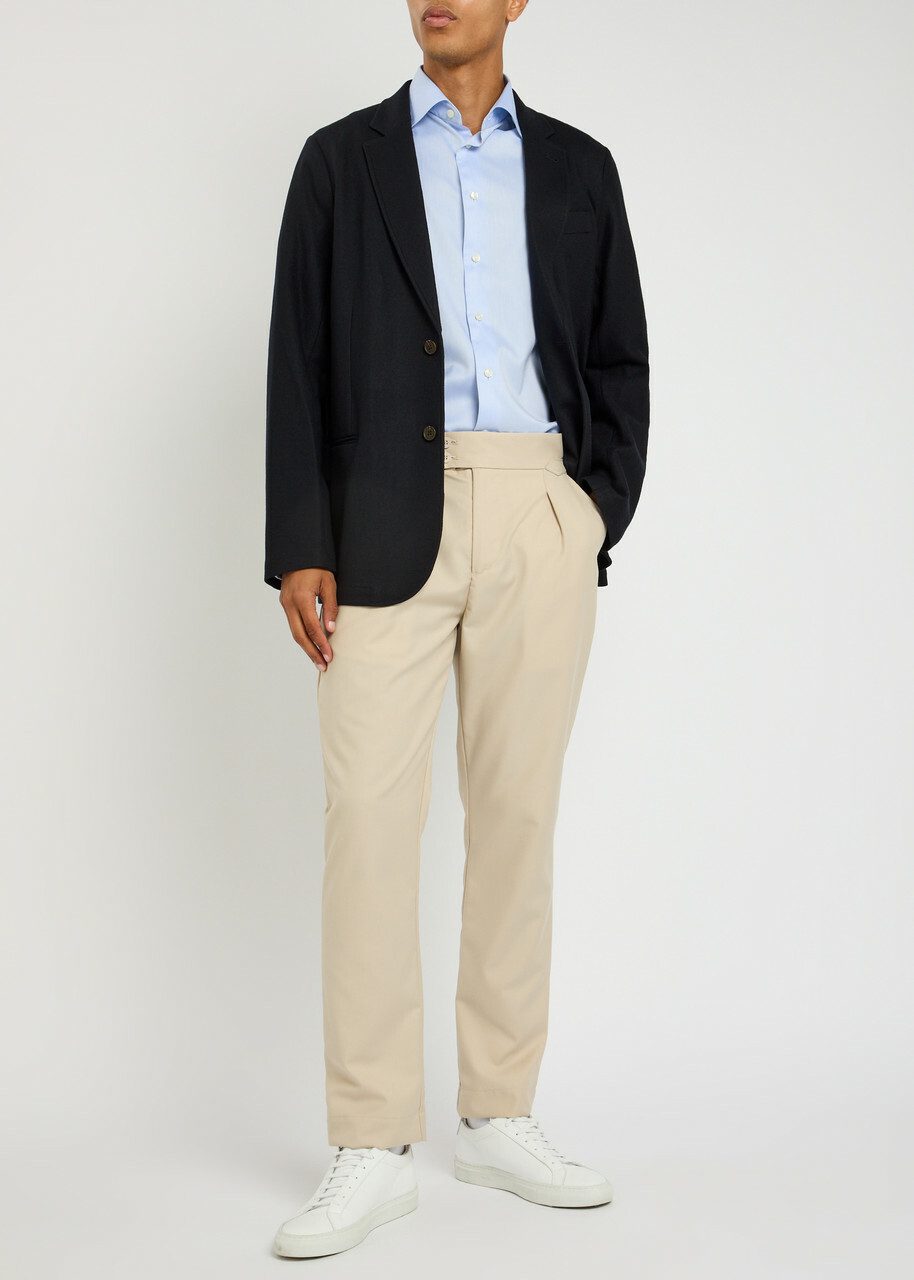 Emporio Armani Wool Blazer Navy
