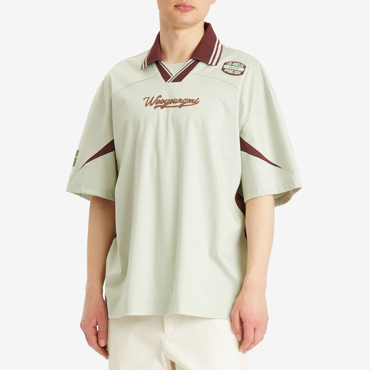 Wooyoungmi Men's Sports Polo in Mint Wooyoungmi