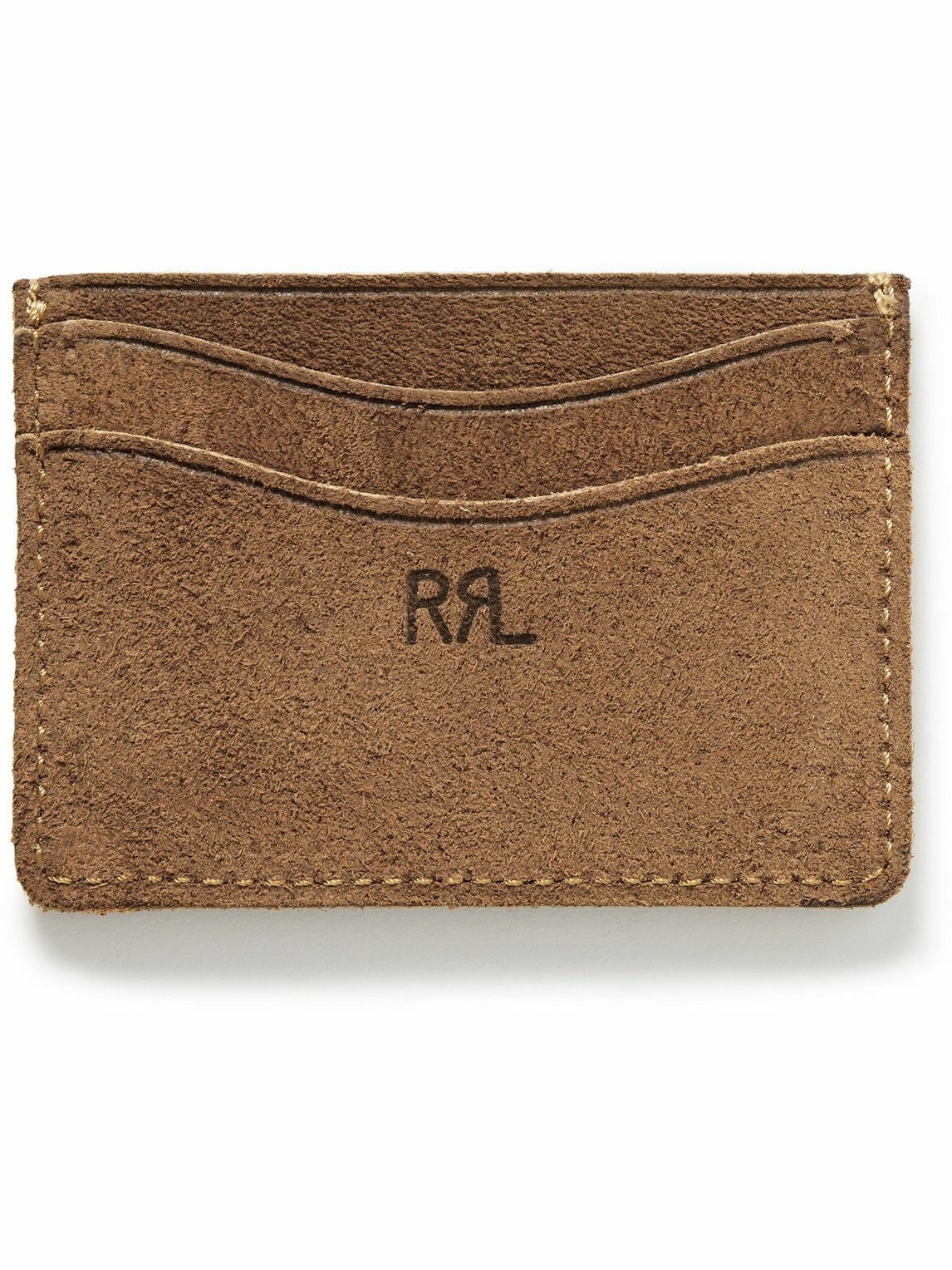 Photo: RRL - Logo-Debossed Suede Cardholder
