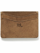 RRL - Logo-Debossed Suede Cardholder