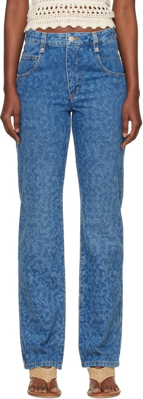 Photo: Isabel Marant Etoile Blue Straight Brinsa Summer Laser Jeans