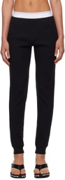 Alexander Wang Black Waffle Lounge Pants