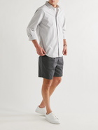 MR P. - Pleated Cotton-Twill Shorts - Gray