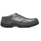 Dr. Martens Gray Aurix Satin Finish Leather Mule Loafers