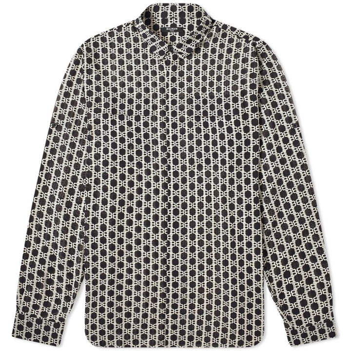 Photo: Balmain Monogram Oversized Shirt