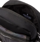 Indispensable - Buddy Iridescent Shell and Canvas Messenger Bag - Black