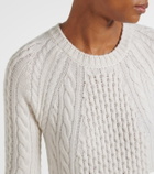 Lisa Yang Nyla cable-knit cashmere maxi dress