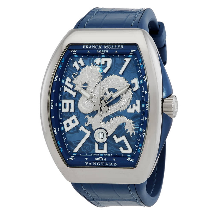 Photo: Franck Muller Vanguard Automatic Blue Dial Dragon Watch V 45 SC DT DRAGON KING (AC.BL)