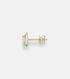 Rainbow K 9kt gold single earring with diamond