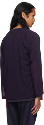 NEEDLES Purple Embroidered Cardigan