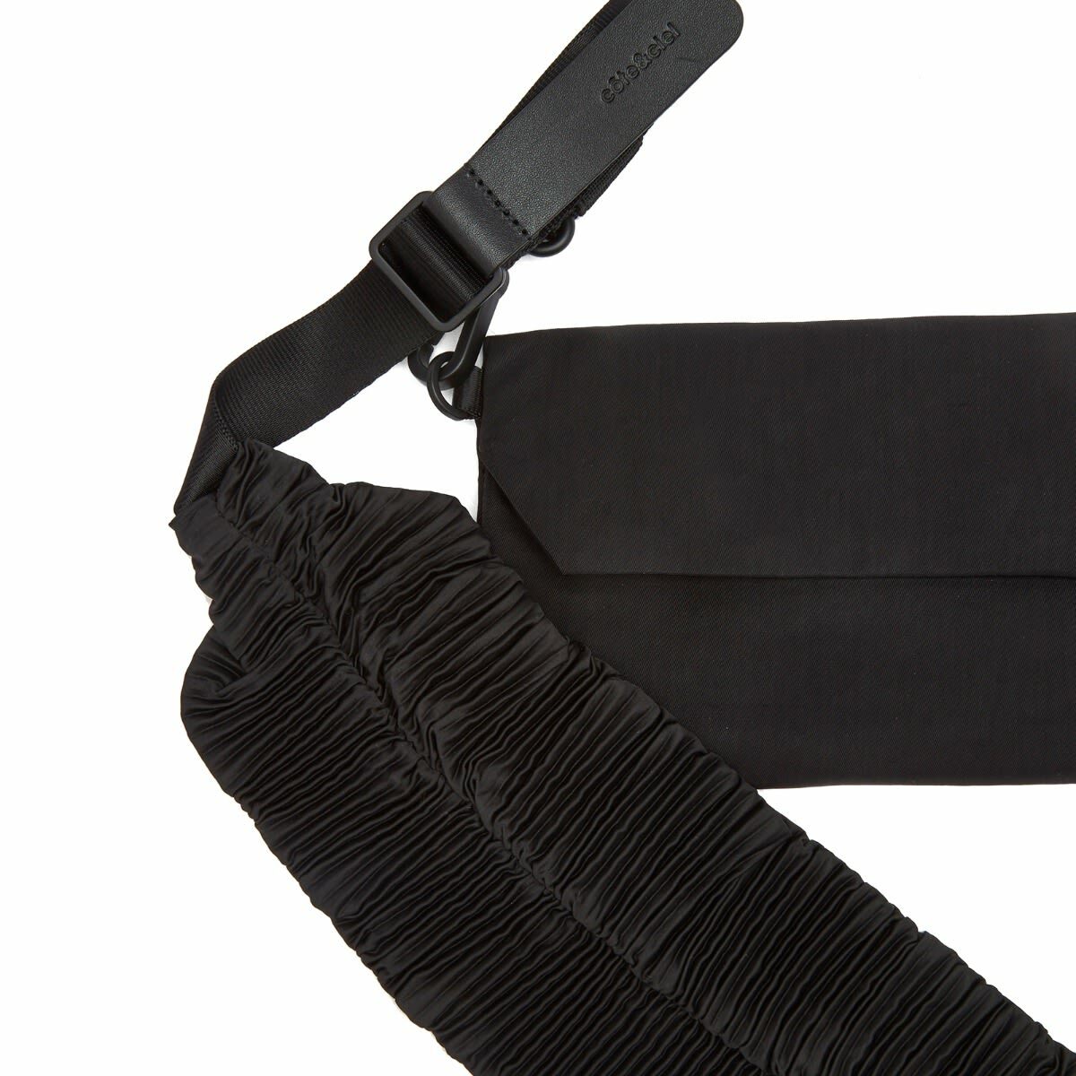 Cote&Ciel Luve Pleated Pouch Bag in Black 