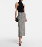 Oscar de la Renta Cotton-blend bouclé pencil skirt