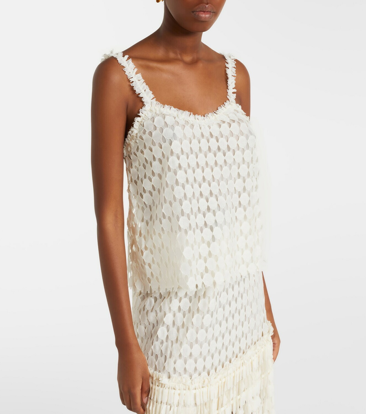 Ulla Johnson Francoise lace cotton-blend top