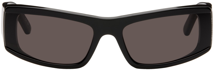 Photo: Balenciaga Black Rectangular Sunglasses