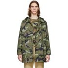 Valentino Green Camo Army Coat