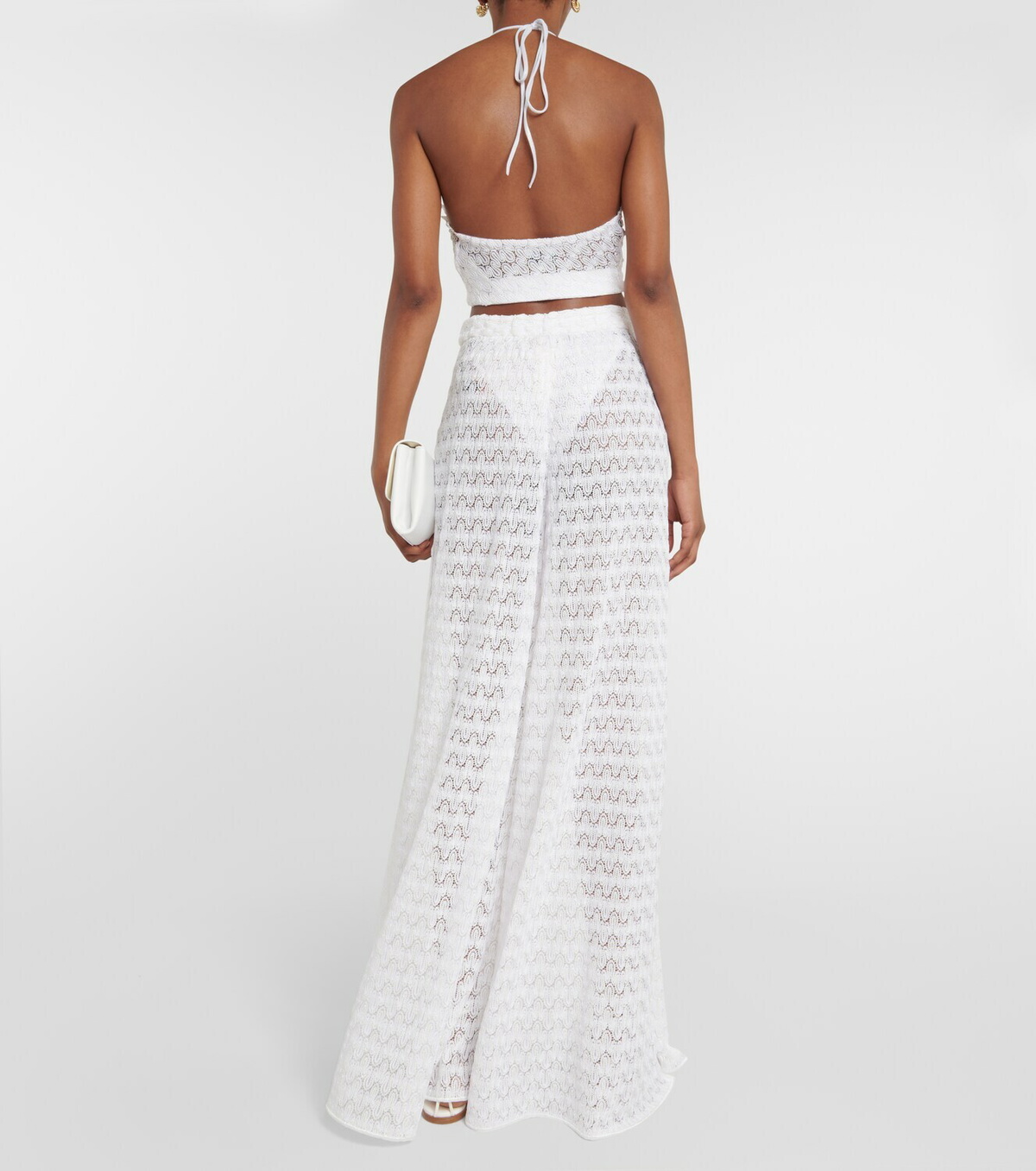 Missoni Mare Crochet-knit halterneck crop top