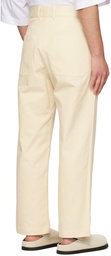 Studio Nicholson Off-White Bill Trousers