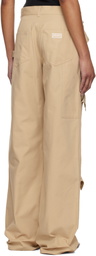 Kenzo Beige Kenzo Paris Cotton Ripstop Cargo Pants