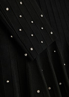 Simkhai Embellished Stretch-knit Mini Dress Black