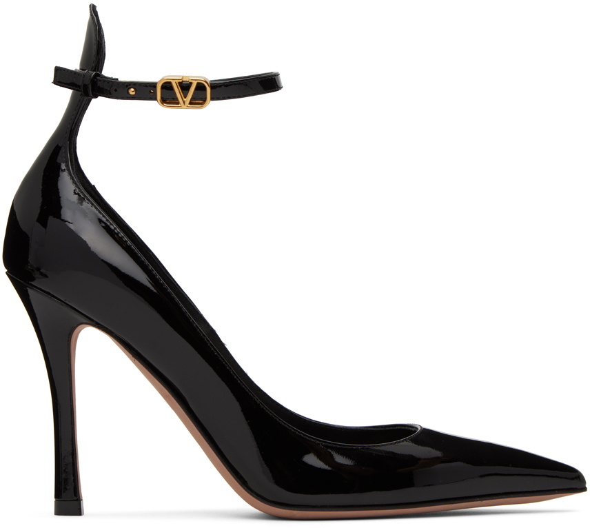 Valentino Garavani Black Tan-Go 100 Heels