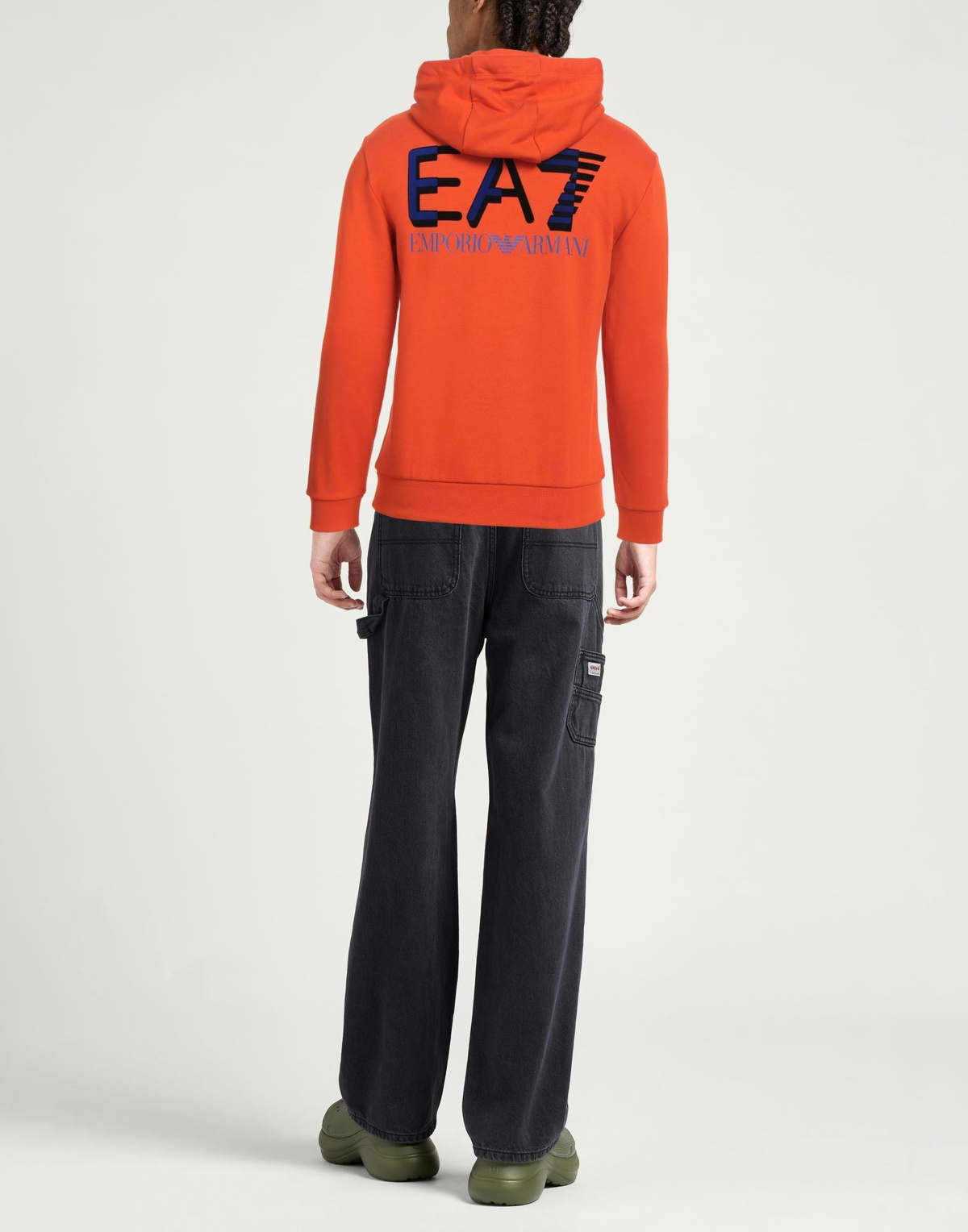 Ea7 Mens Sweatshirt in Orange