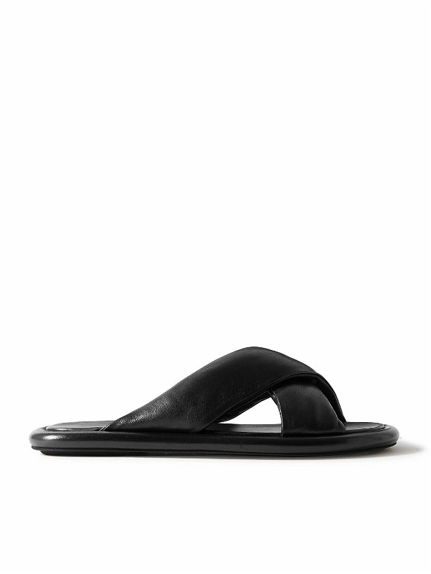 Photo: Officine Creative - Estens Leather Sandals - Black