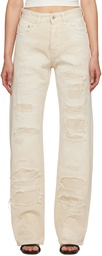 Heron Preston Off-White Super Distressed Jeans