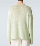 Giorgio Armani Open-knit linen-blend sweater
