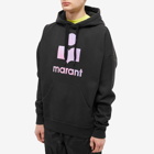 Isabel Marant Men's Miley Tie Dye Logo Hoody in Faded Black