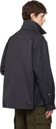 Valentino Black Nylon VGold Overshirt