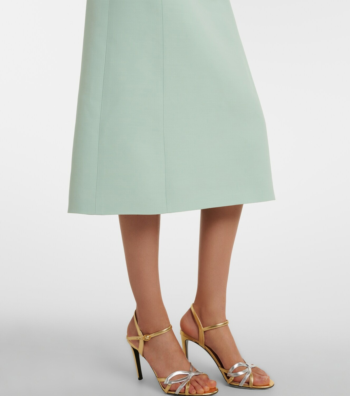 Valentino Crepe Couture VGold midi dress