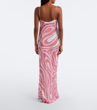 Pucci Marmo silk crêpe de chine maxi dress