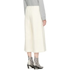 MM6 Maison Martin Margiela Ivory Cropped Casentino Trousers