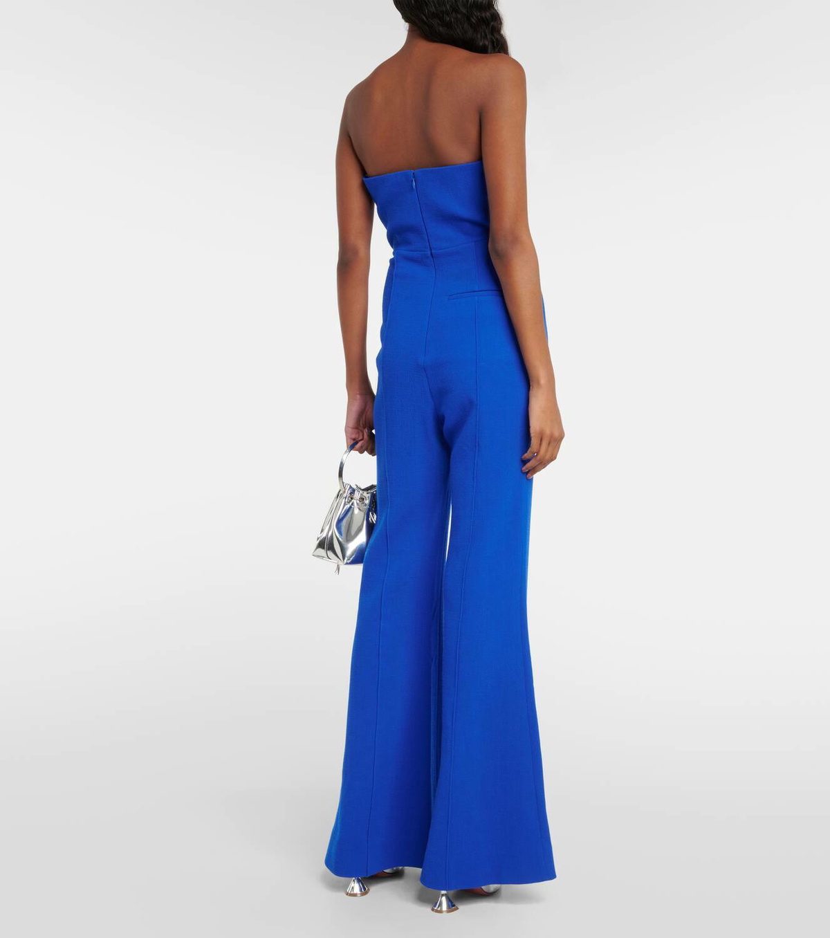 Roland Mouret Asymmetric wool crêpe jumpsuit