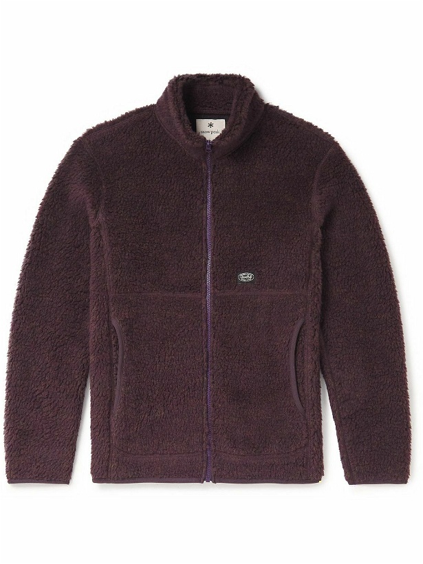 Photo: Snow Peak - Wool-Blend Fleece Jacket - Purple