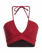Live The Process Womens Top Burgundy