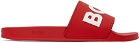 BOSS Red Raised Contrast Logo Slides